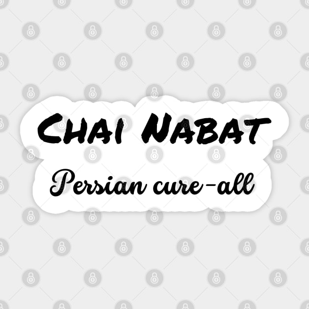 Chai Nabat - Persian Cure-all Sticker by The Free Nightingale